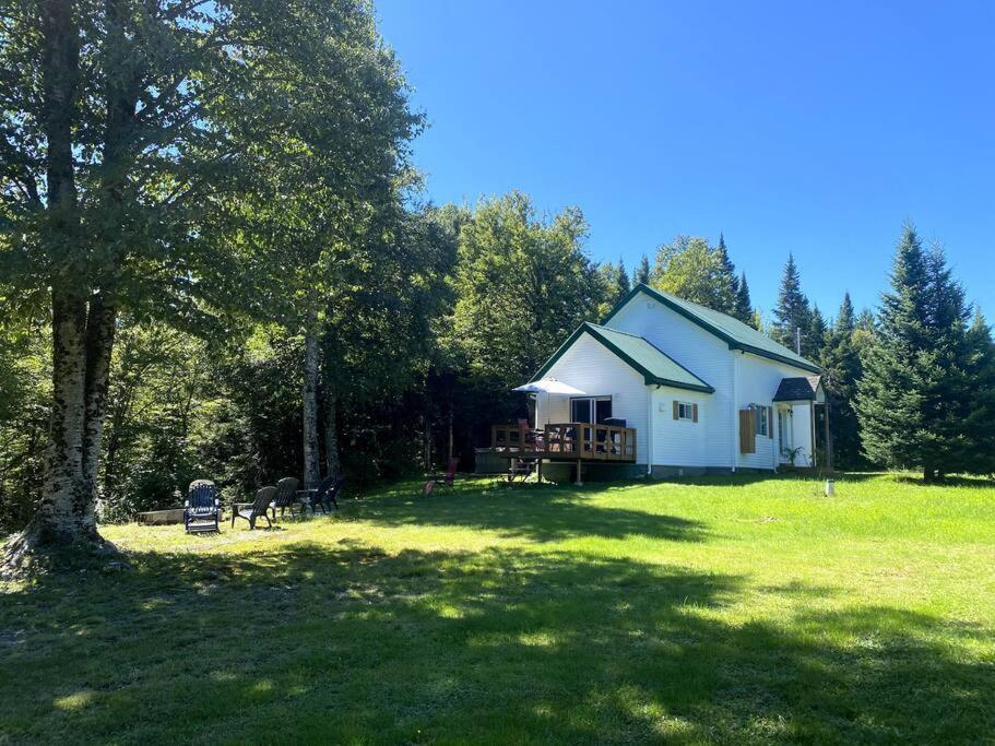 Le Jazz- Chalet Rustique/Chic Avec Spa Notre-Dame-Des-Bois Exteriör bild