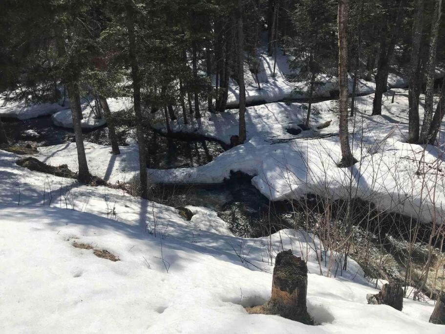 Le Jazz- Chalet Rustique/Chic Avec Spa Notre-Dame-Des-Bois Exteriör bild