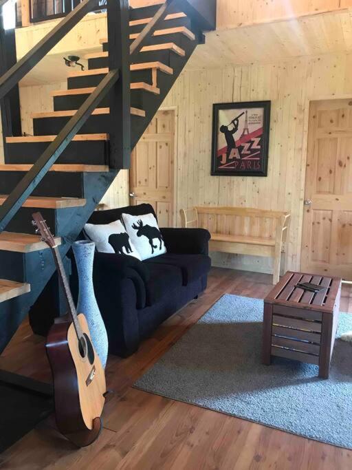 Le Jazz- Chalet Rustique/Chic Avec Spa Notre-Dame-Des-Bois Exteriör bild